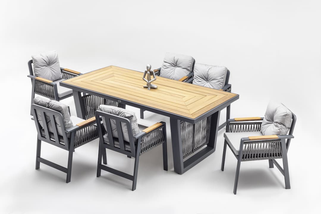 Artemis Plus Alüminyum Bahçe Balkon Masa Takımı (100x200)